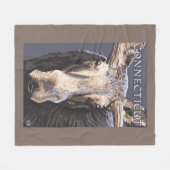 Couverture Polaire De ConnecticutMoose fin (Devant (Horizontal))