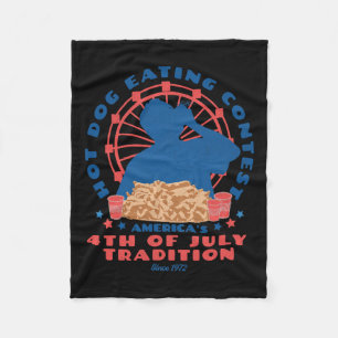 Couverture Polaire De Juillet Tradition Hot Dog Manger Concours Funny