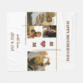 Couverture polaire de la Fête des Mères personnali (Devant (Horizontal))