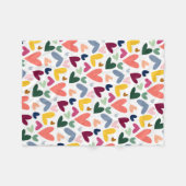 Couverture polaire de la Saint-Valentin avec motif (Devant (Horizontal))