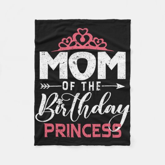 Couverture Polaire De L'Anniversaire Princesse Fille Fille Amusante B (Devant)