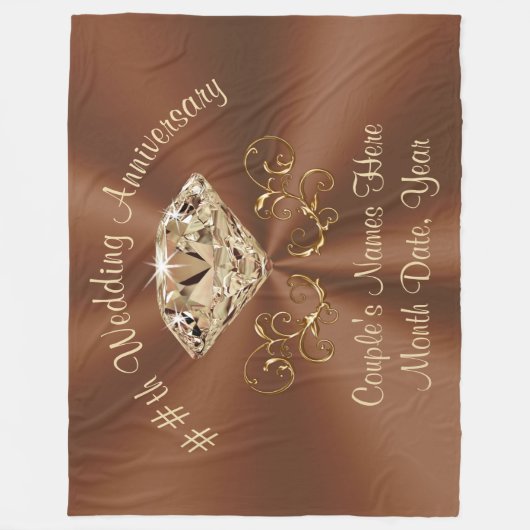 Couverture Polaire De magnifiques cadeaux d'anniversaire Mariage pers (Devant)