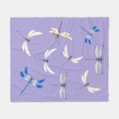 Couverture Polaire De magnifiques libellules en vol sur le pourpre de (Devant (Horizontal))