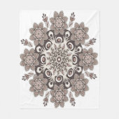 Couverture Polaire  de mandala color marrón (Devant)