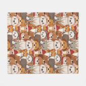 Couverture Polaire De mignons amis animaux (Devant (Horizontal))
