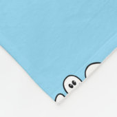 Couverture Polaire De mignons fantômes lisant ensemble à Halloween (Coin)