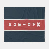 Couverture polaire de nom personnalisé (Devant (Horizontal))