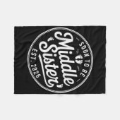 Couverture Polaire De Nouvelles Célébrations De Bébés Bientôt Au Moye (Devant (Horizontal))