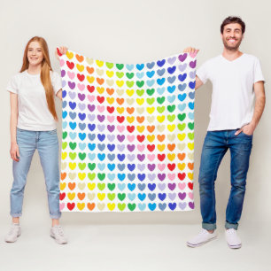 Couverture Polaire De plus larges coeurs d'arc-en-ciel de spectre