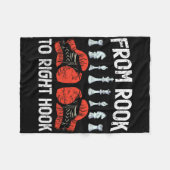 Couverture Polaire De Rook À Fusion De Boxe D'Échecs À Crochet Droit (Devant (Horizontal))