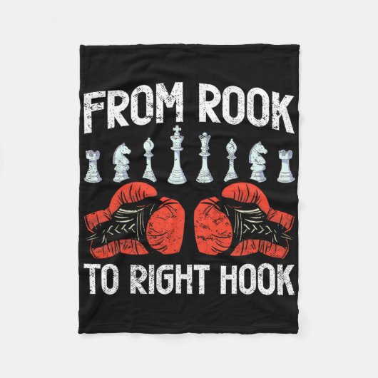 Couverture Polaire De Rook À Fusion De Boxe D'Échecs À Crochet Droit (Devant)