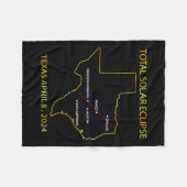 Couverture Polaire De Solar Eclipse 2024 Interactive Map Texas Eclips (Devant (Horizontal))