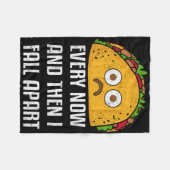 Couverture Polaire De Temps En Temps, Puis Je Tomberai Fun Taco Mardi (Devant (Horizontal))