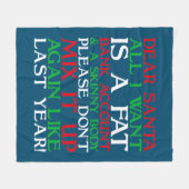 Couverture Polaire Dear Santa (Devant (Horizontal))