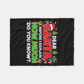 Couverture Polaire Dear Santa I Can Explain Funny Christmas Men Women (Devant (Horizontal))