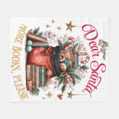 Couverture Polaire Dear Santa, More Books Please  (Devant (Horizontal))