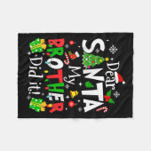 Couverture Polaire Dear Santa My Brother Did It Funny Christmas Xmas  (Devant (Horizontal))