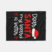 Couverture Polaire Dear Santa Shirt Funny Matching Family Christmas P (Devant (Horizontal))