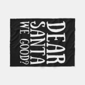 Couverture Polaire Dear Santa We Good Merry Christmas Funny Santa App (Devant (Horizontal))