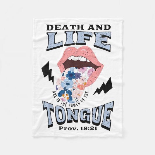 Couverture Polaire Death And Life Tongue Christian  (Devant)