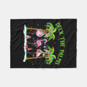 Couverture Polaire Deck Le Flamant rose Palms Lumières Tropicales De (Devant (Horizontal))