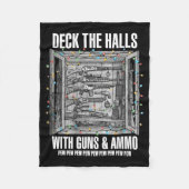Couverture Polaire Deck The Halls With Guns & Ammo (Devant)