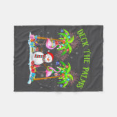Couverture Polaire Deck The Palms Flamingo Trocal Christmas Lights Pa (Devant (Horizontal))