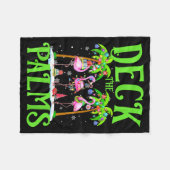 Couverture Polaire Deck The Palms Flamingo Trocal Christmas Lights Pa (Devant (Horizontal))