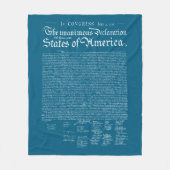 Couverture Polaire Déclaration d'indépendance des États-Unis (Devant)