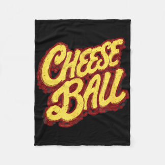 Couverture Polaire Déclaration drôle de boule de fromage graphique co