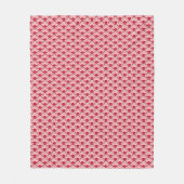Couverture Polaire Déco pétoncles chinois, fuchsia et rose pâle (Devant)