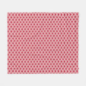 Couverture Polaire Déco pétoncles chinois, fuchsia et rose pâle (Devant (Horizontal))