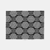 Couverture Polaire Décor abstrait sans charme noir moderne avec (Devant (Horizontal))