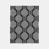 Couverture Polaire Décor abstrait sans charme noir moderne avec (Devant)