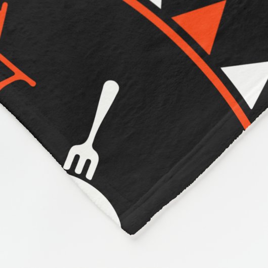 Couverture Polaire Décor camping Caravan (Coin)