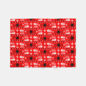Couverture Polaire Décor camping Caravan (Devant (Horizontal))