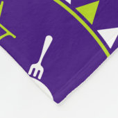 Couverture Polaire Décor camping Caravan (Coin)