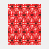 Couverture Polaire Décor camping Caravan (Devant)