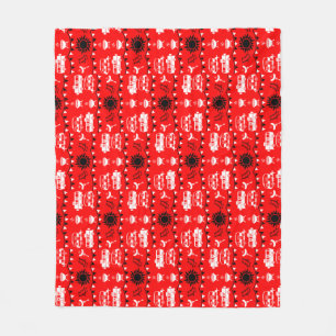 Couverture Polaire Décor camping Caravan