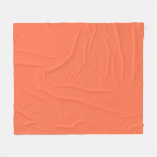 Couverture Polaire Décor couleur corail saumon (Devant (Horizontal))