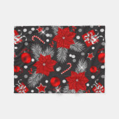 Couverture Polaire Décor de Noël Design motif (Devant (Horizontal))