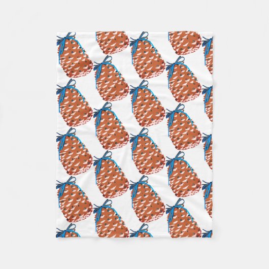 Couverture Polaire Décor De Vacances Pine Cones (Devant)