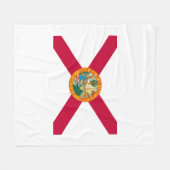 Couverture Polaire Décor design du drapeau de l'État de Floride (Devant (Horizontal))