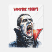 Couverture Polaire Décor d'horreur gothique Vampire (Devant)