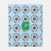 Couverture Polaire Décor du Mariage de Personnaliser de monogramme (Devant)