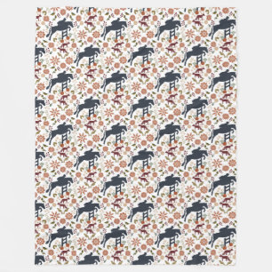 Couverture Polaire Décor équestre Cheval et Rider Fleece Blanket