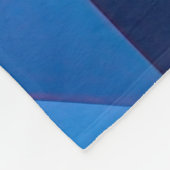 Couverture Polaire Décor géométrique triangulaire bleu (Coin)