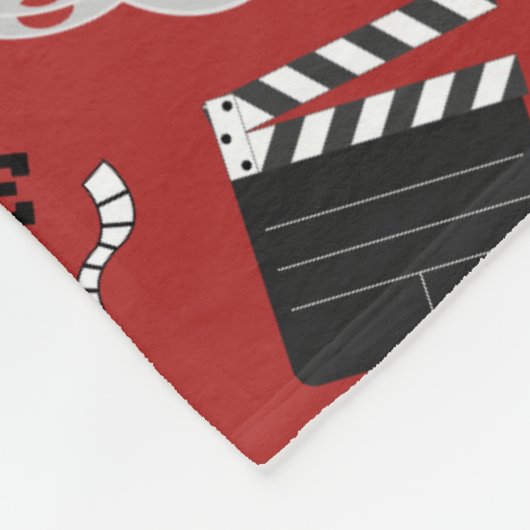 Couverture Polaire Décor maison du cinéma (Coin)