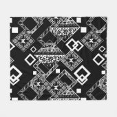 Couverture Polaire Décor moderne abstrait sans charme motif (Devant (Horizontal))