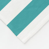 Couverture Polaire Décor Vert Blanc Gratté Tendance Couleurs Moderne (Coin)